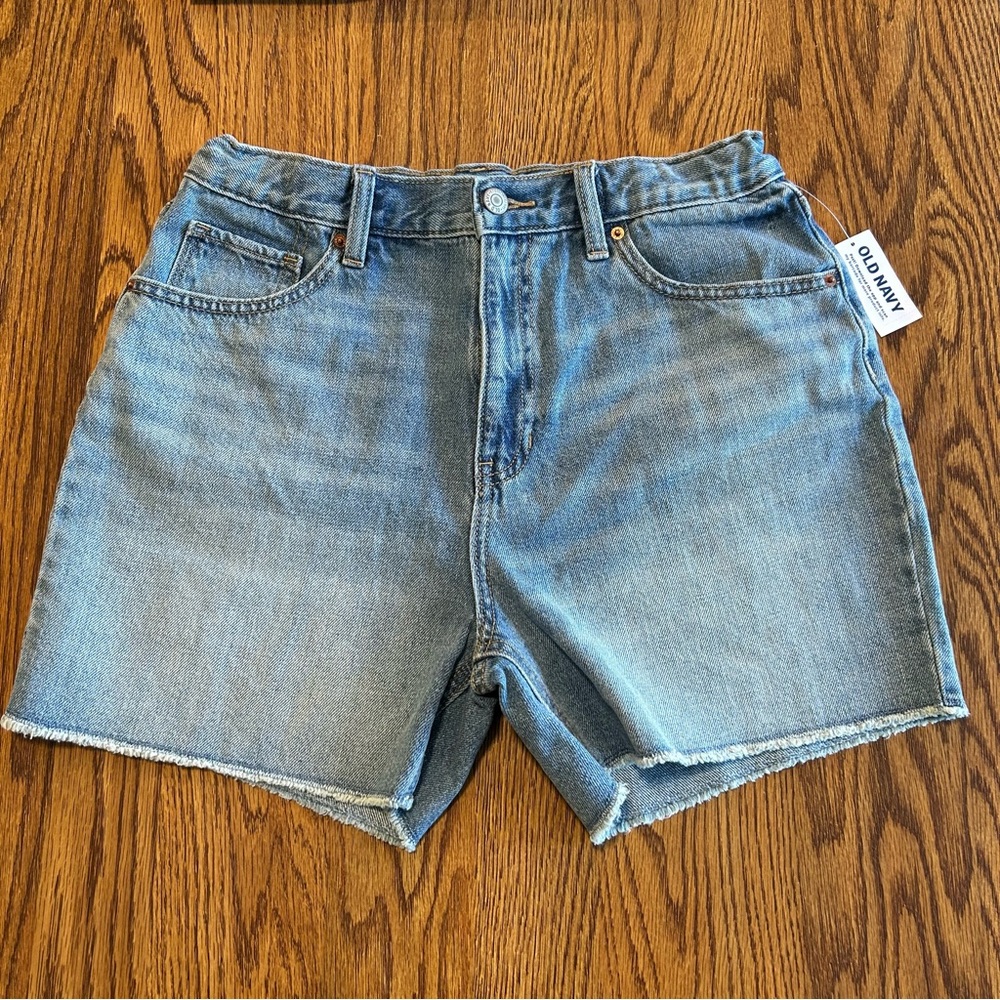 NEW Old Navy Girls 14 PLUS High-Rise Slouchy Straight Shorts